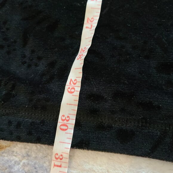 Y2K Velvet Floral Tunic 3X Jaclyn Smith Goth Romantic Top Made in USA - Picture 8 of 8